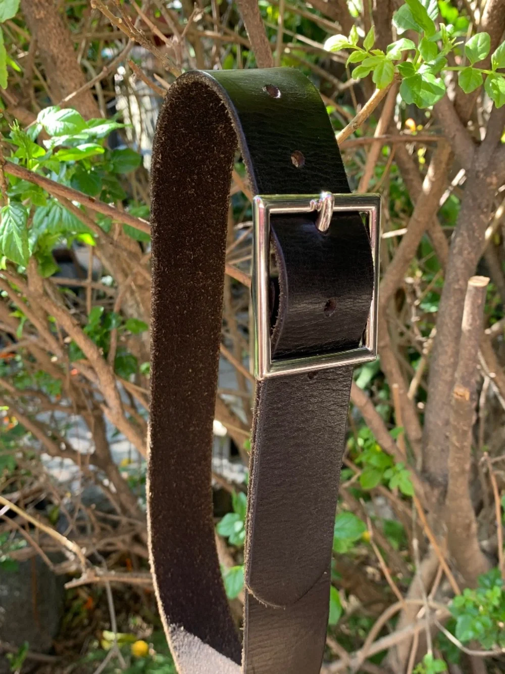 Urban Outfitters Square Buckle Leather Belt